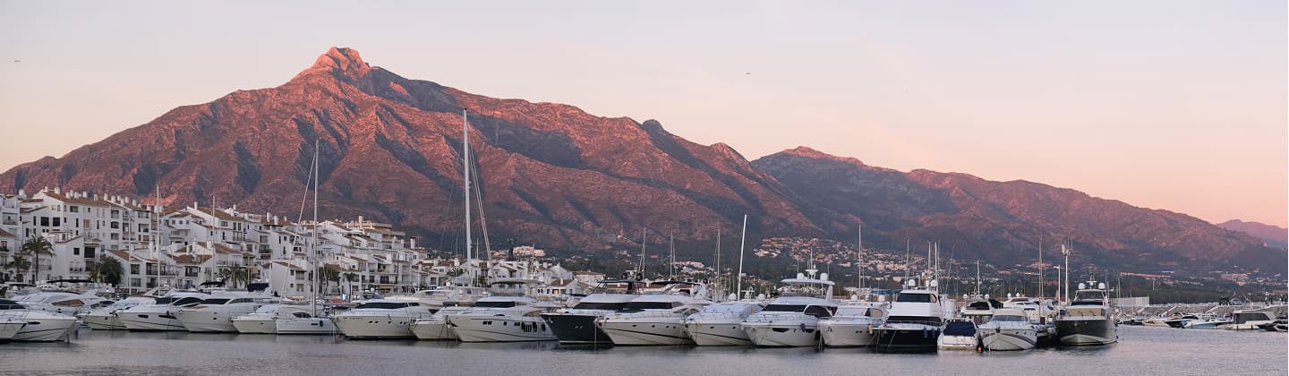 Marbella coastline and mountains — iHome Real Estate